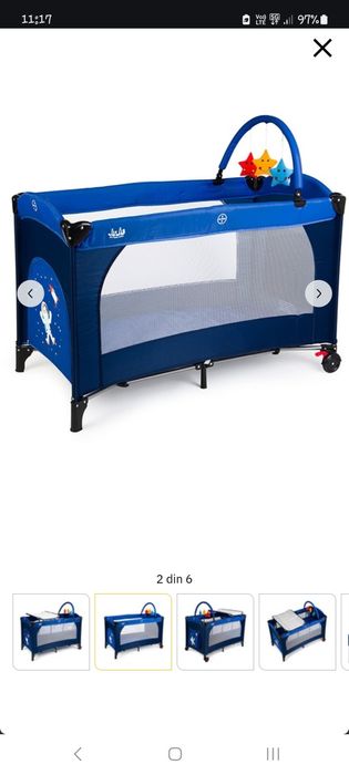 Pat / tarc calatorie Juju albastru