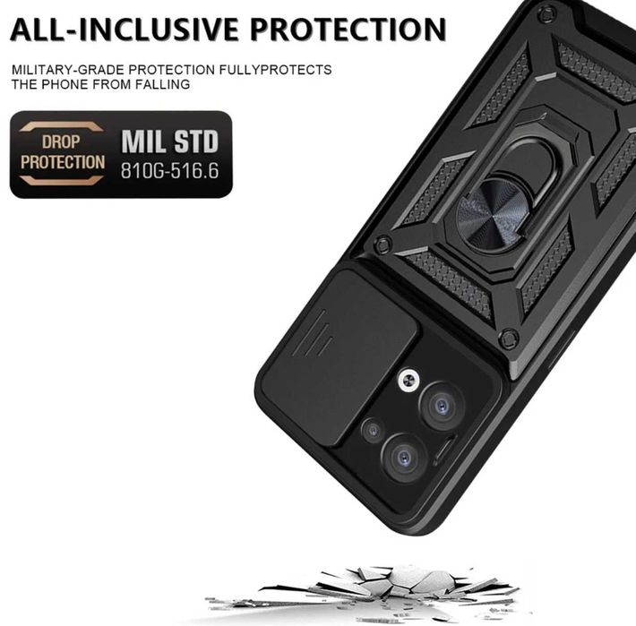 Husa hybrid Armor cu inel pentru Oppo Reno 8 5G , Reno 8 Pro