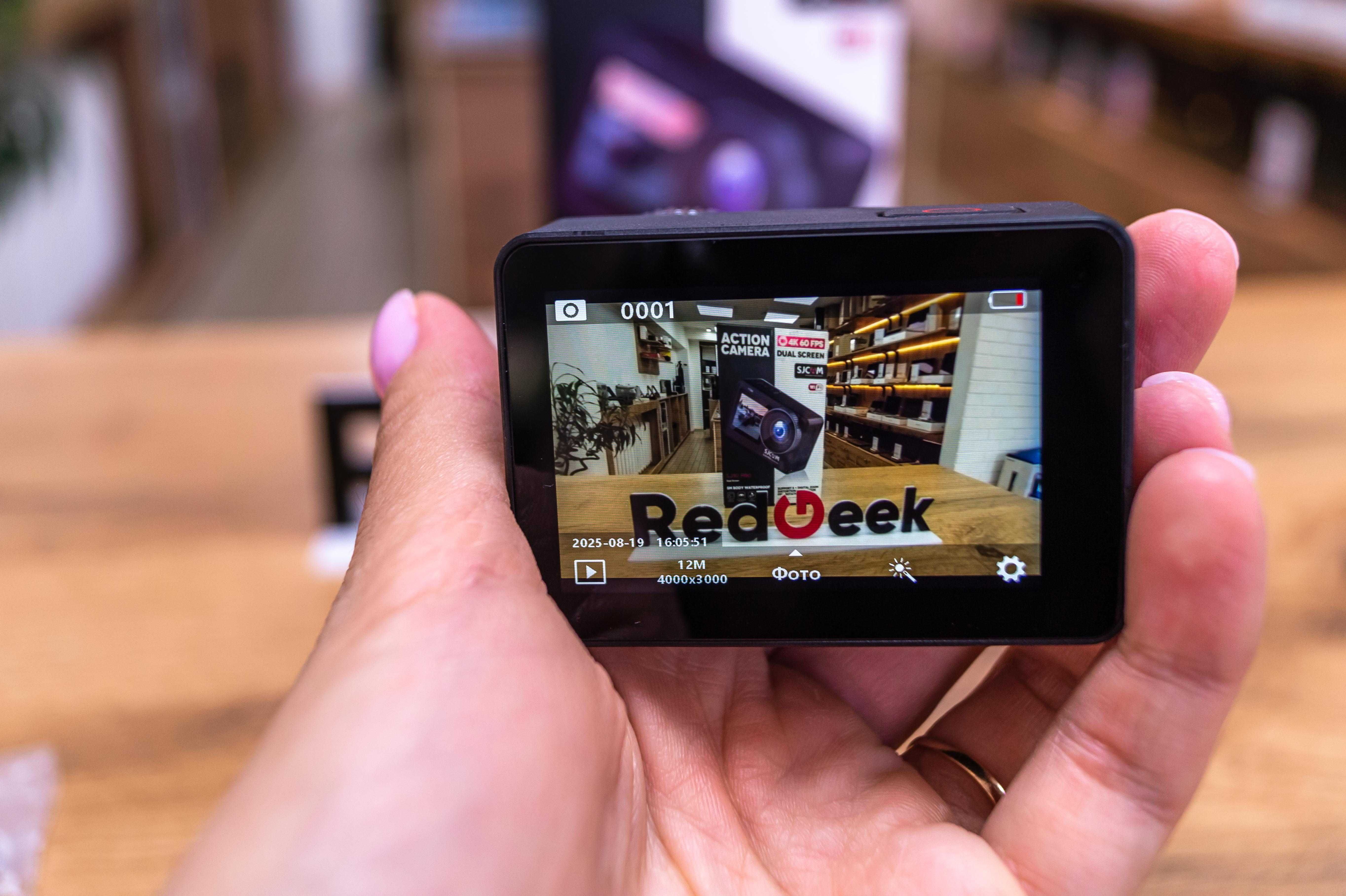 Новая ACTION CAMERA SJ10PRO DUAL SCREEN Распечатанный Магазин Red Geek