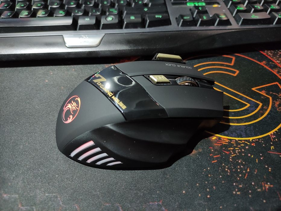 Mouse gaming wireless GW-X7 click silențios
