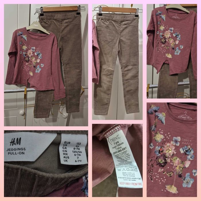 Дрехи пола,дънки,клин Next,Marks&Spencer  6-7г,122р