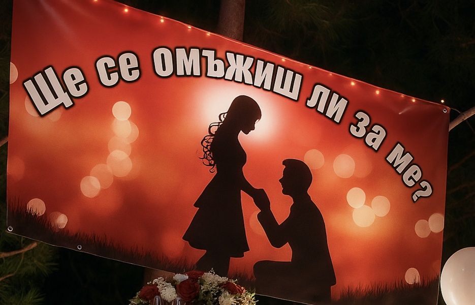 Постер за предложение за брак