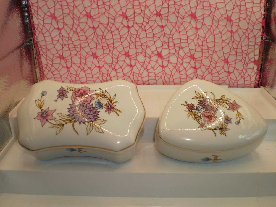 Set de 2 superbe bomboniere Hollohaza Ungaria