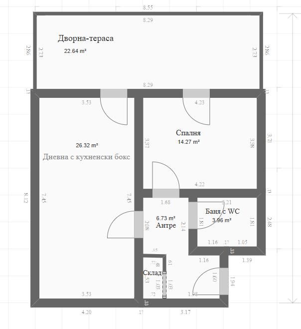 Двустаен апартамент за продажба в ж.к. Кръстова вада, 2091314