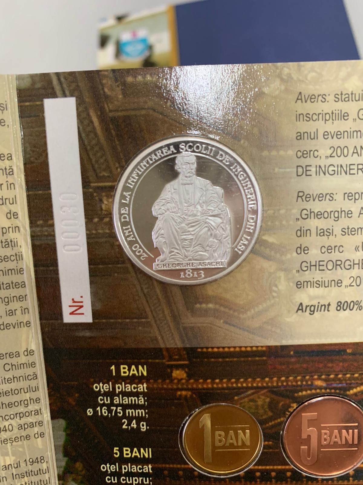 Set monede BNR 2013 - Școala de Inginerie din Iași - Gheorghe Asachi
