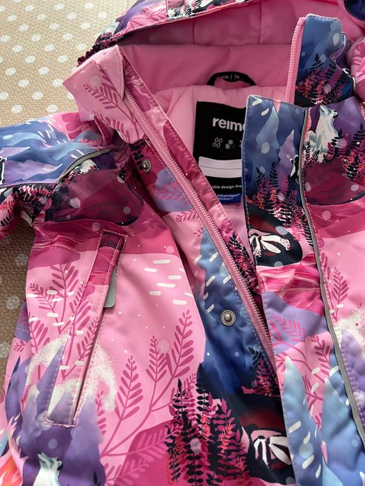 REIMA LANGNES pink, 74, ca nou, salopeta iarna