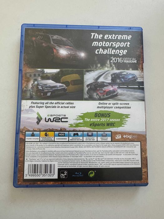 WRC 6 за Playstation 4 (PS4)