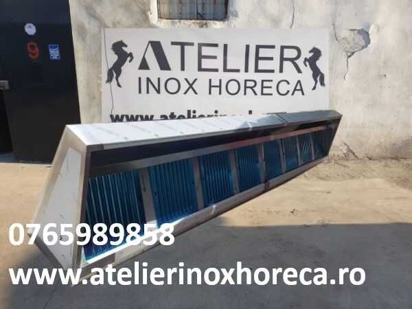 Hota inox profesionala snack / perete fara motor 5000x600x400mm
