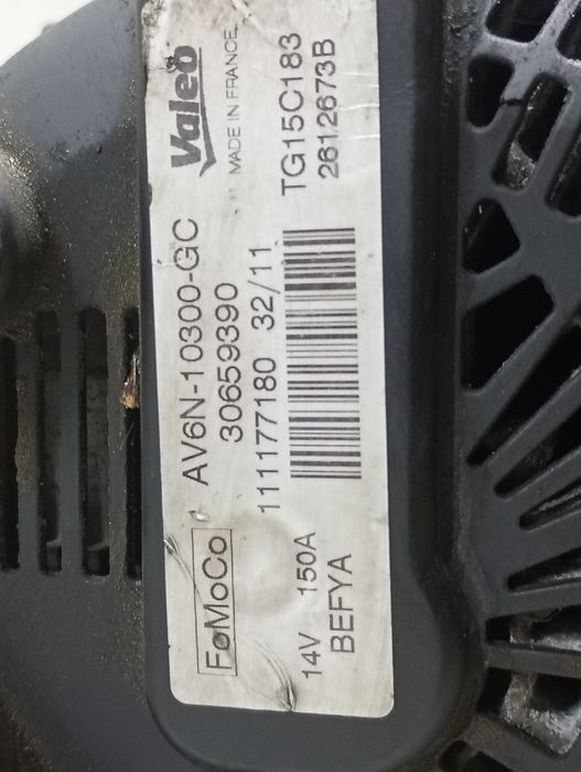 Alternator Ford Focus 3 (2011 - 2015) (1.6 tdci) T3DB