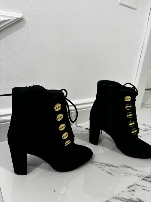 Botine negre catifea 37 Jenny Fairy