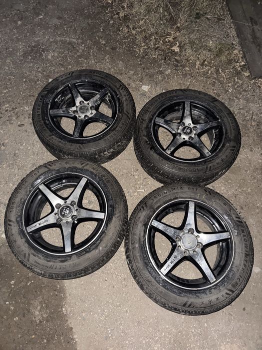 Титановые диски с зимней резиной