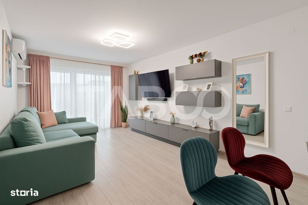Apartament decomandat de vanzare 3 camere balcon Selimbar Exela