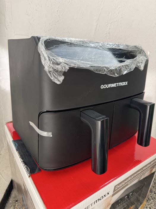 Мощен Двоен Фритюрник с Горещ Въздух GOURMETmaxx 7L, 10 Програми 2400W