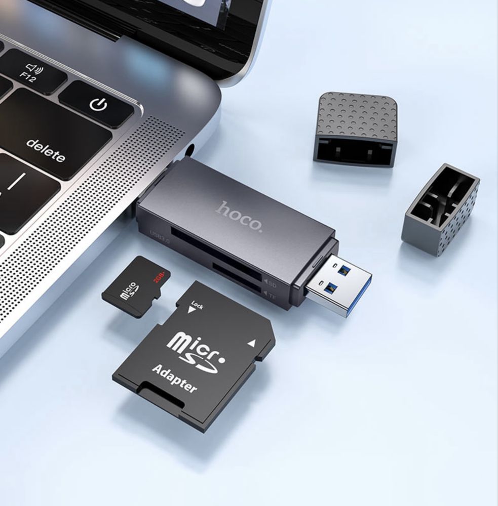 Кард ридер Hoco HB45 Spirit USB-A + Type-C 2.0 или 3.0