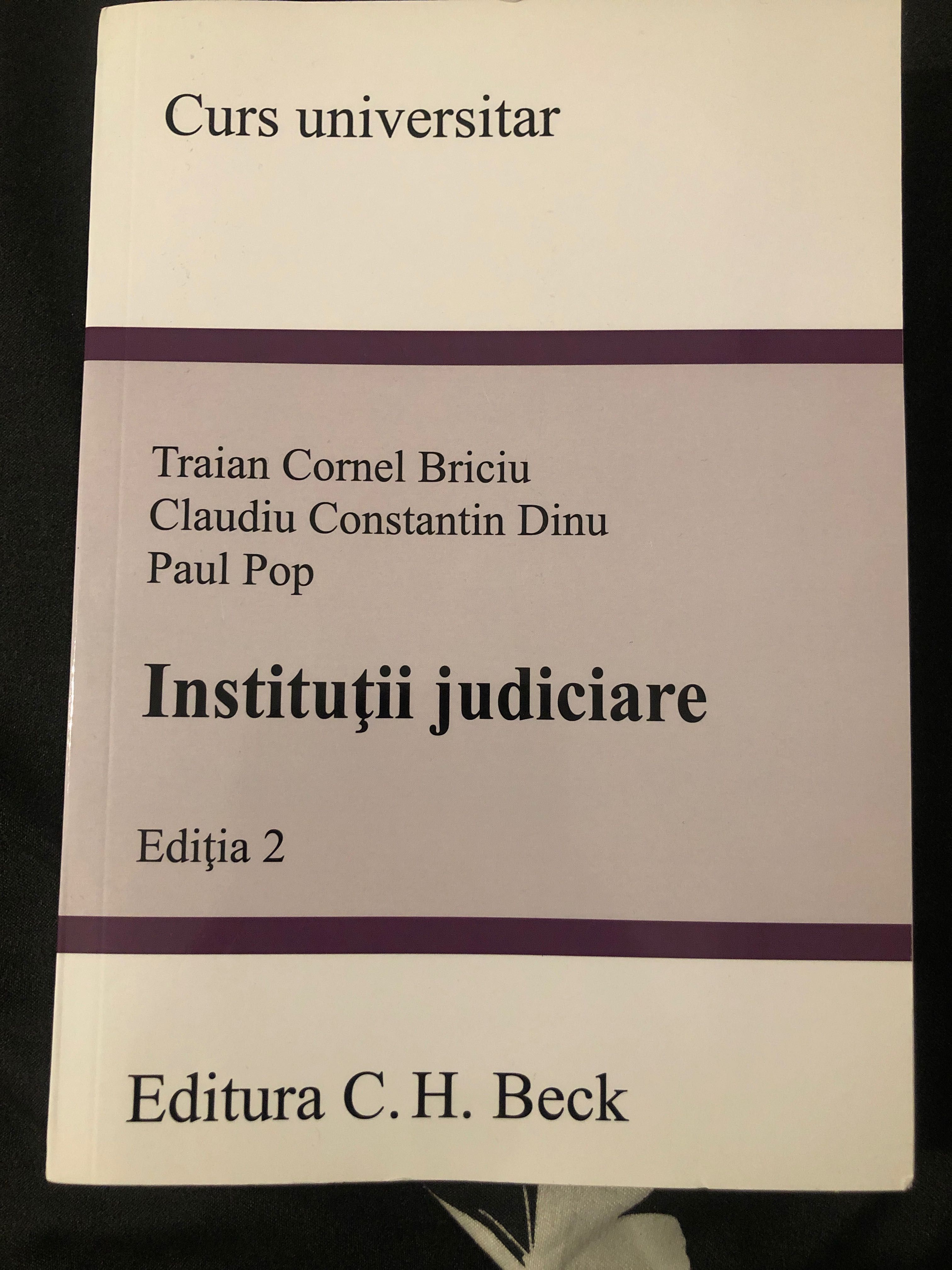 Instituții Judiciare- Briciu, Dinu, Pop, ediția 2