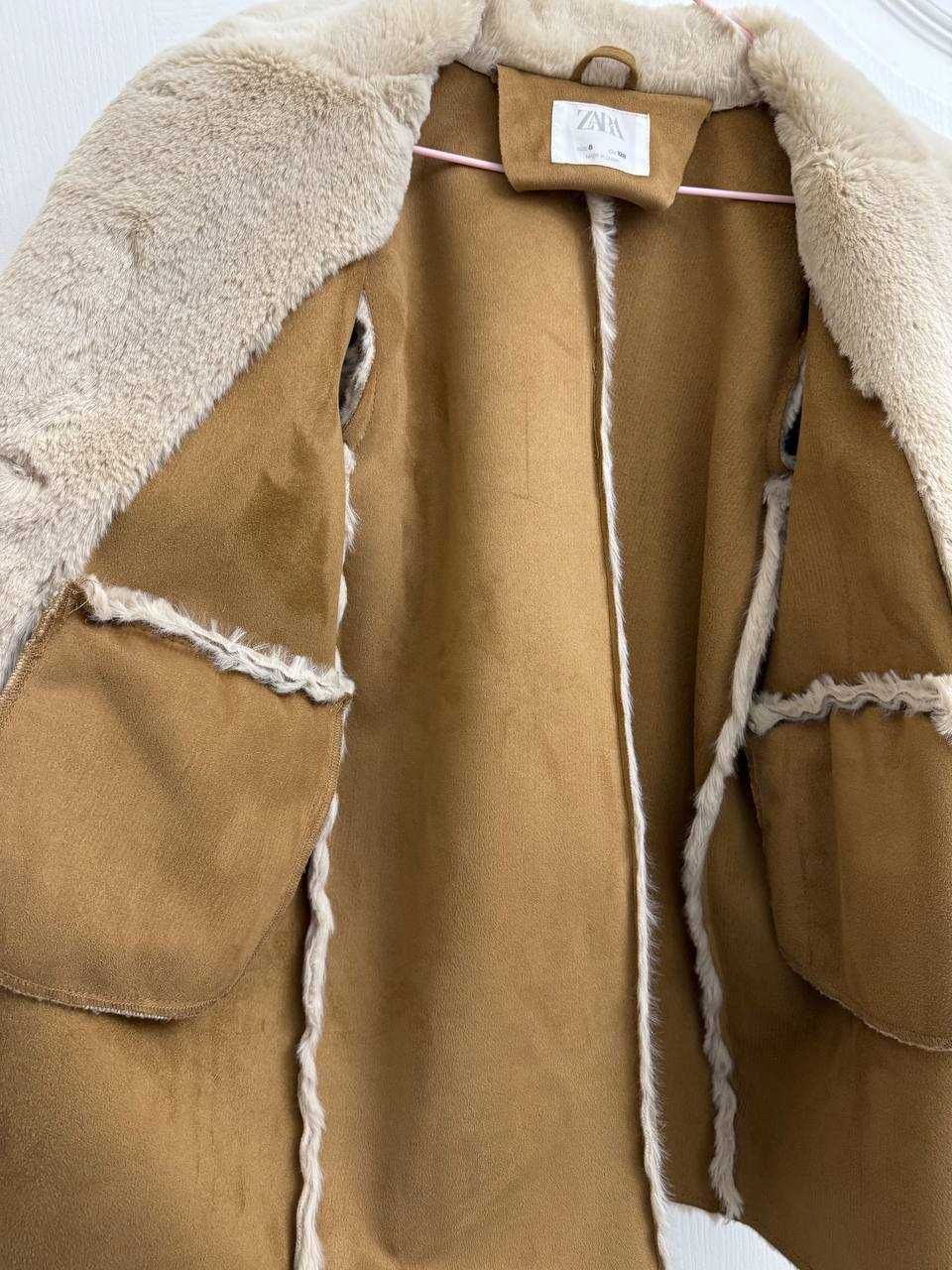 Пальто тедди ZARA, размер 8 лет