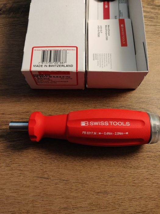 Șurubelniță dinamometrică PB Swiss Tools PB 8317.M | 0.4–2.0 Nm