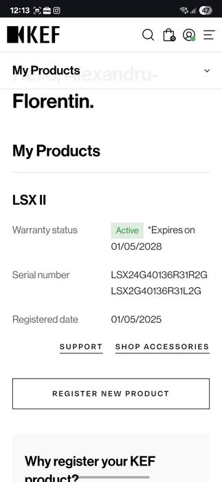 Boxe active KEF LSX II 2 albe garantie 2028