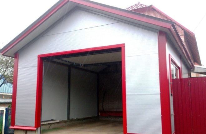 Vand garaje pe structura metalica 6 x 4