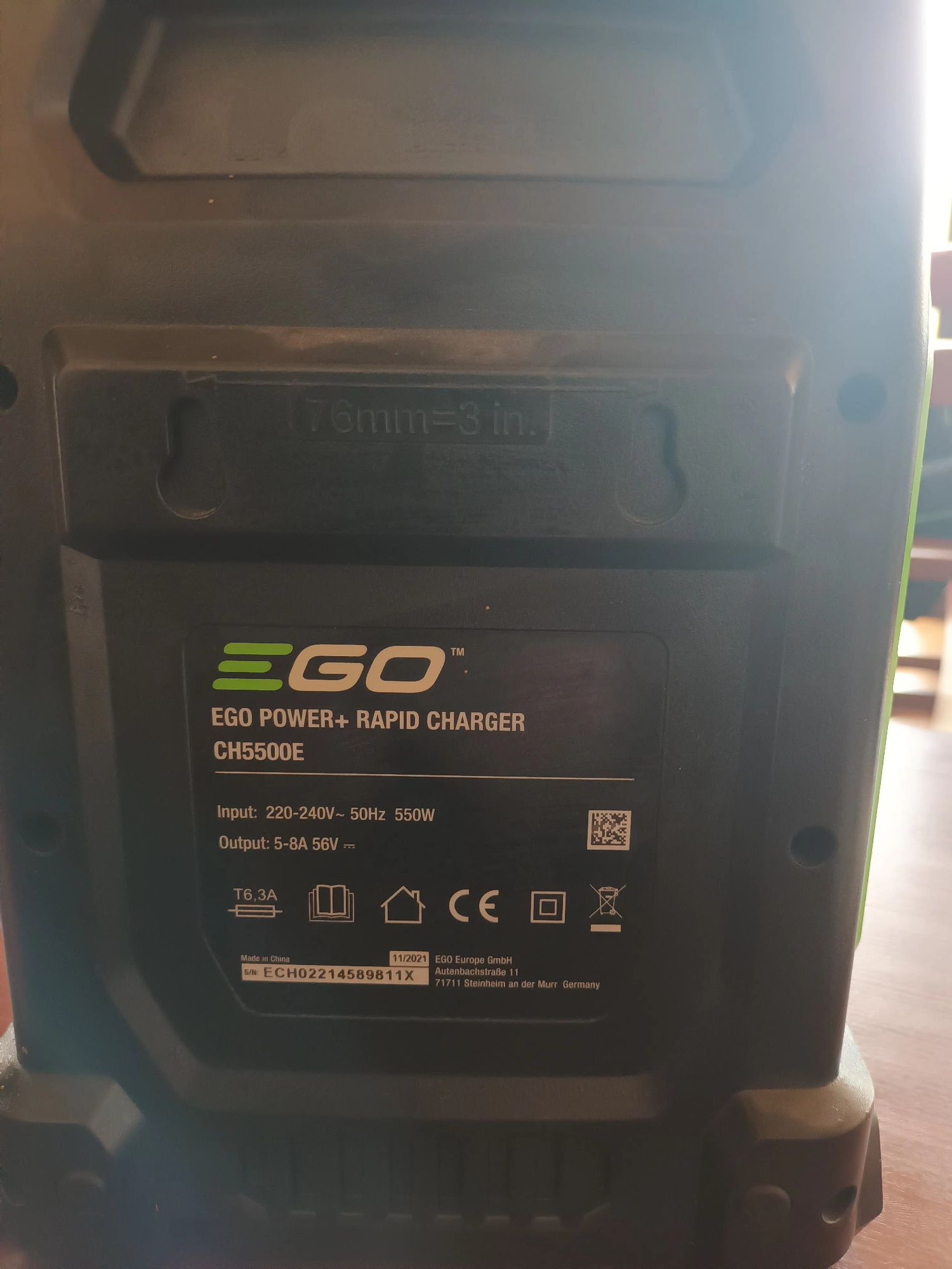 Бързо зарядно EGO в гаранция!