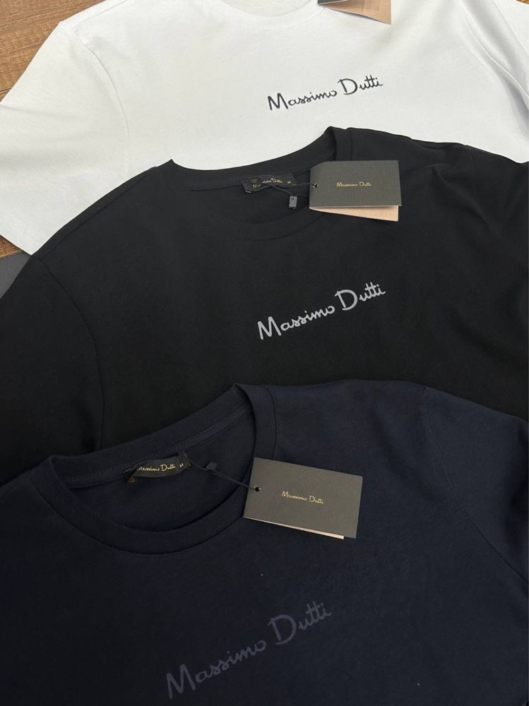Мужская футболка 100% хлопок massimo dutti