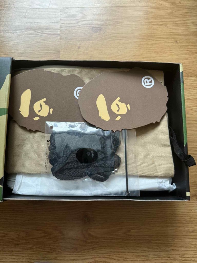 Bape Sta Icon #1 White Black Croc EU44 чисто нови