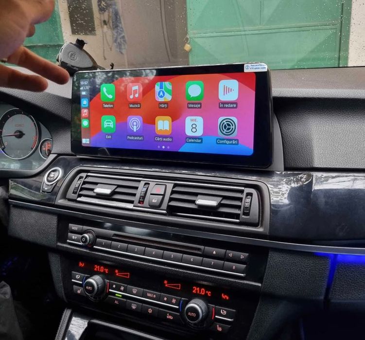Navigatie android 12" BMW F10 F11 Carplay Waze YouTube