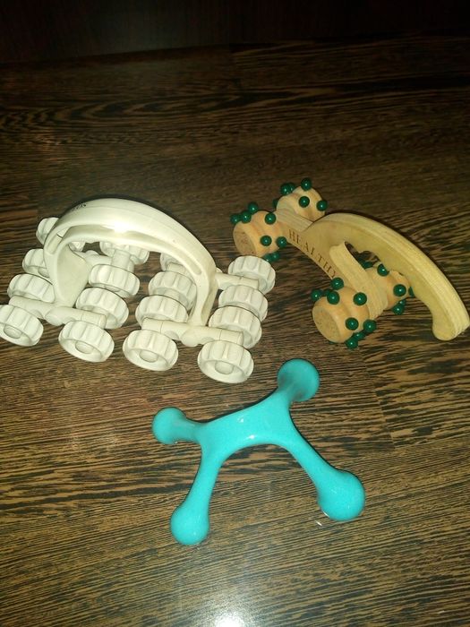 Регулируемо въже за скачане,колело за лицеви опори, масажери/ново