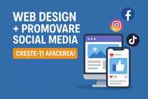 Web Design + Promovare Social Media  – Creștem afacerea ta online!