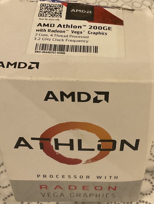 Procesor: AMD Athlon 200 GE, 2 Core, 4 Thread