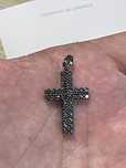Pandantiv TEILOR cruce aur negru 18K cu diamante negre 1.93ct