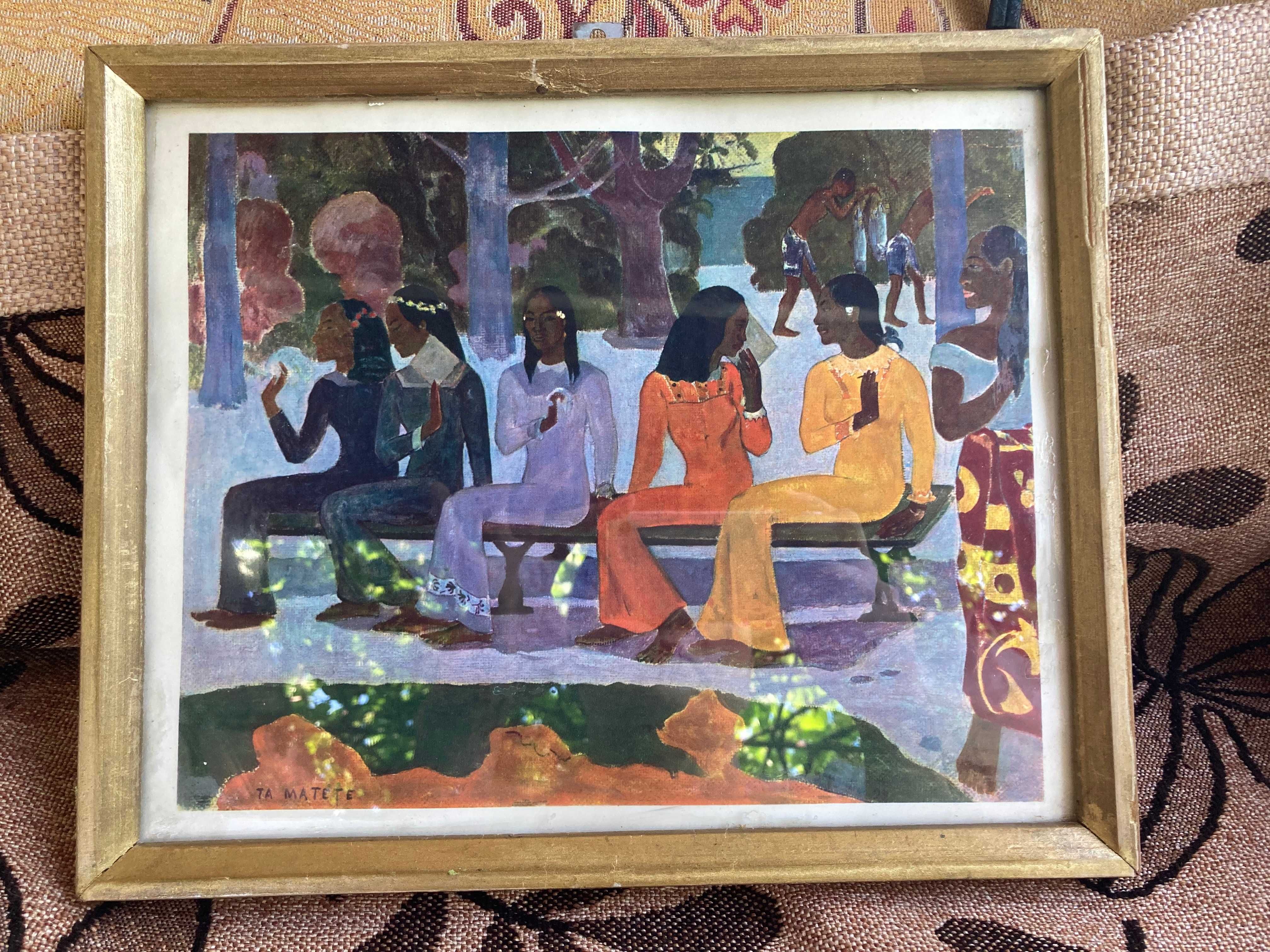 Tablou - Paul Gauguin - Ta Matete Nu vom merge la piata astazi 1892