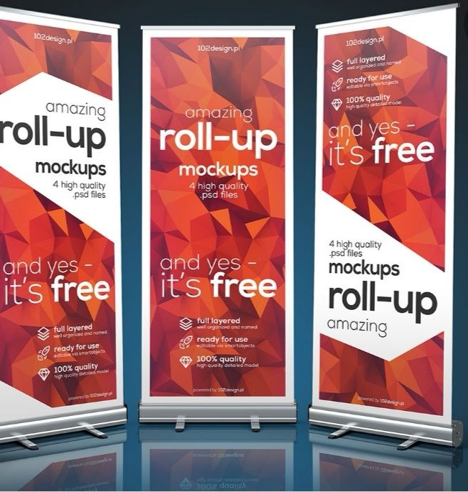 Rollup 85x200 cadru aluminiu.