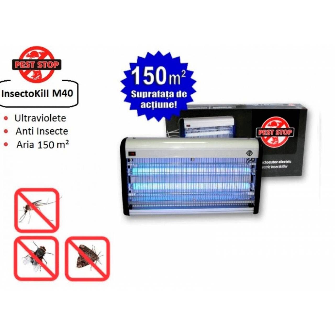 Insectokill M40 - distrugator de insecte, cu lampi UV ideal pentru