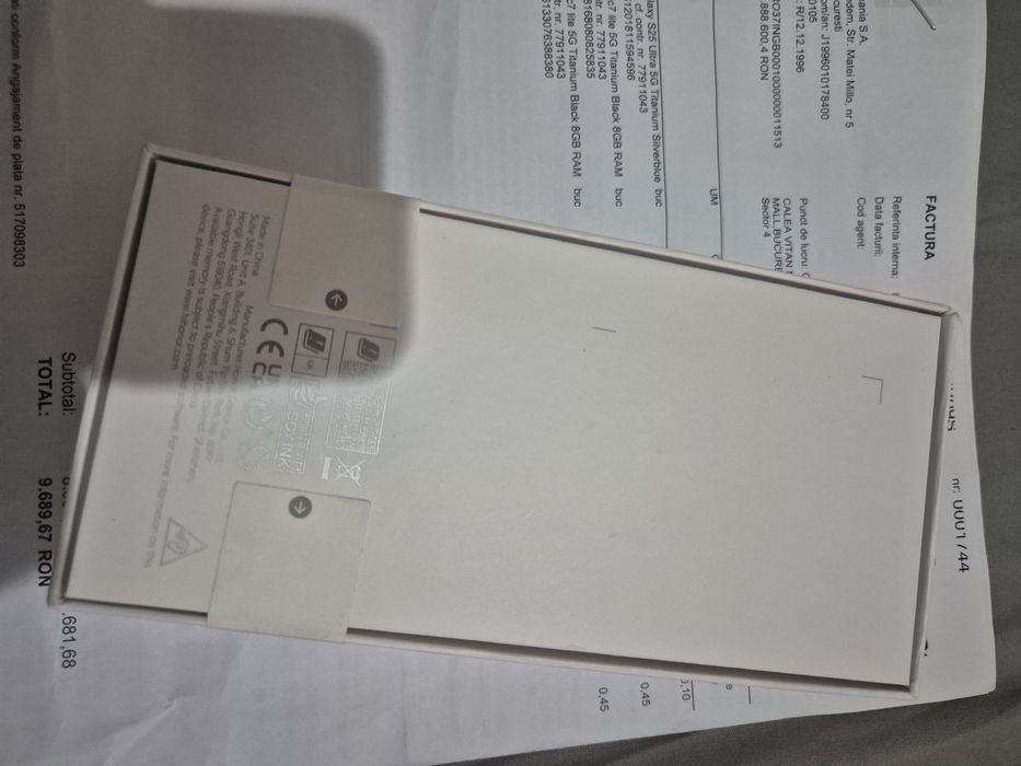 Honor Magic 7 lite - Sigilat - DualSim - Black - Factura