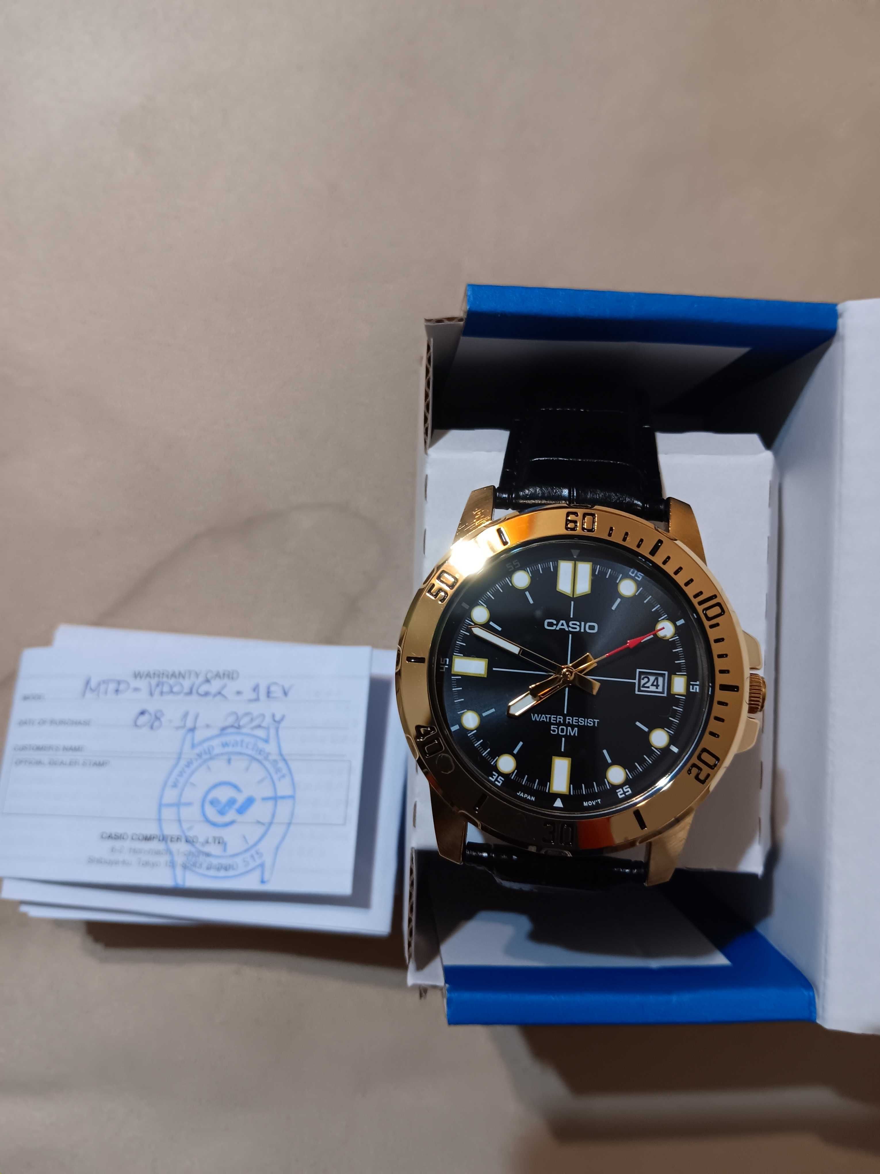 Нов мъжки часовник Casio Collection - MTP-VD01GL-1EV