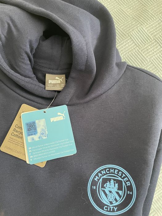 Kids' Manchester City Essentials Fleece Lined Hoodie