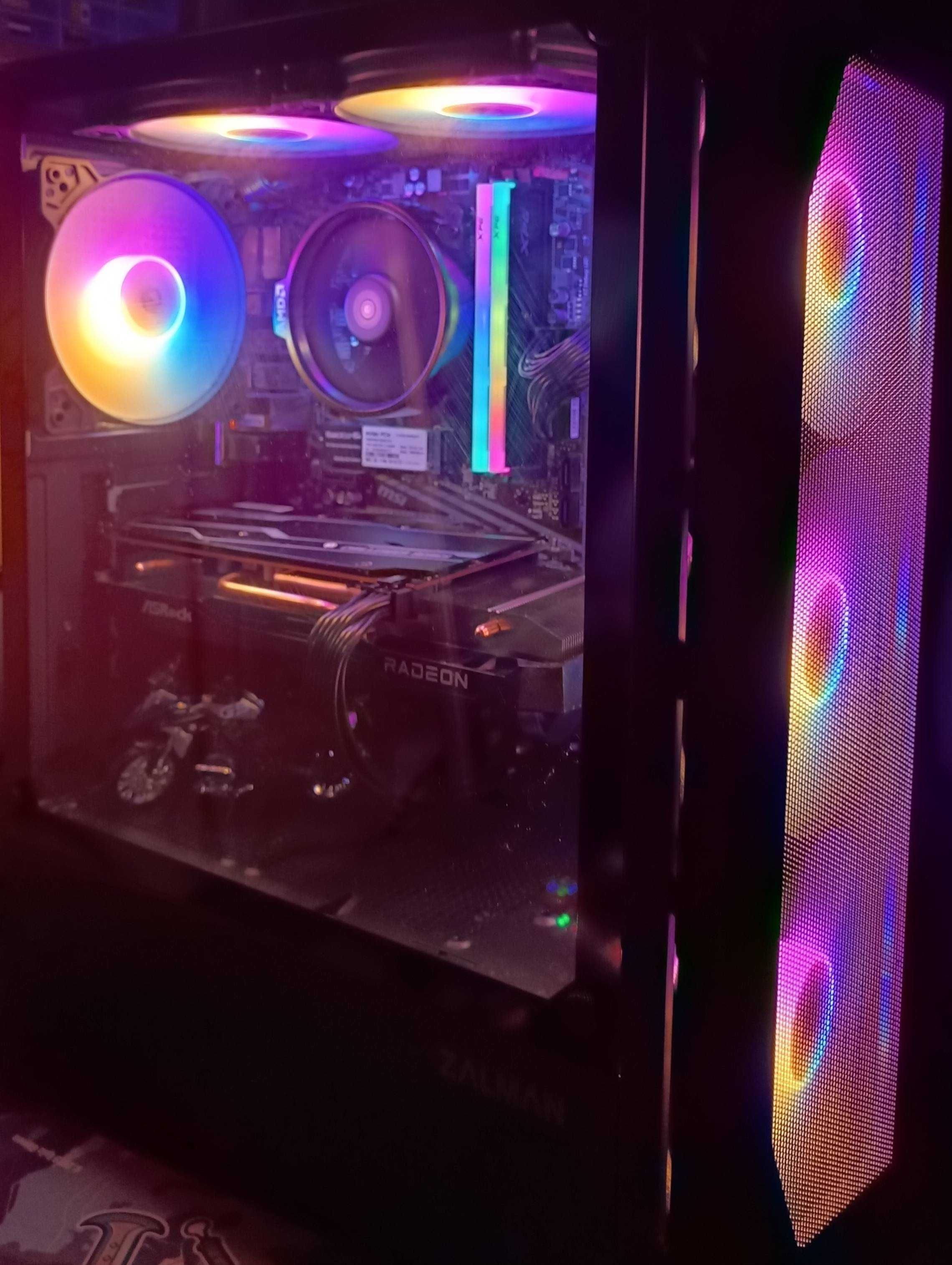Гаранция! Rx6600xt, Ryzen 5 5500, Геймърски компютър!
