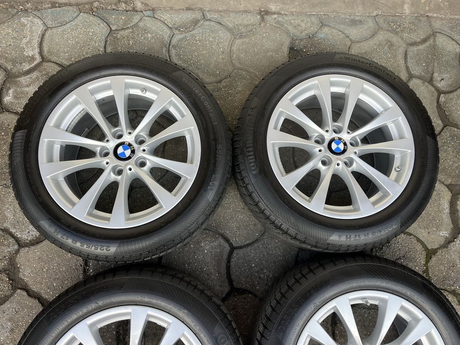 Jante aliaj 5x120mm, anvelope iarna, 225/55 R17, BMW F10, F11, E60