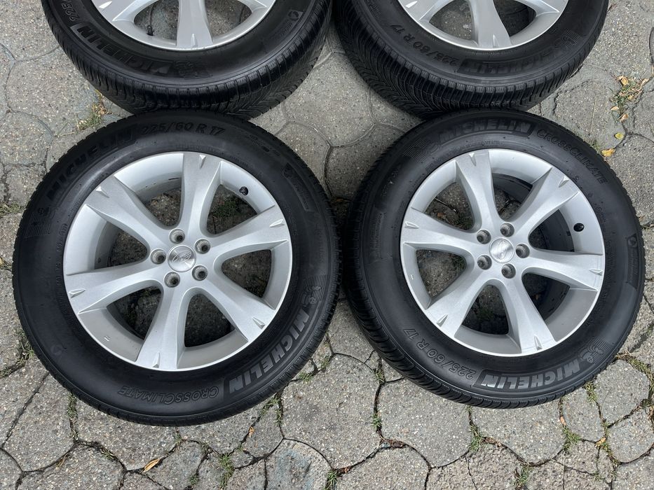 Jante aliaj 5x100mm, anvelope iarna 225/60 R17 Subaru Forester Outback