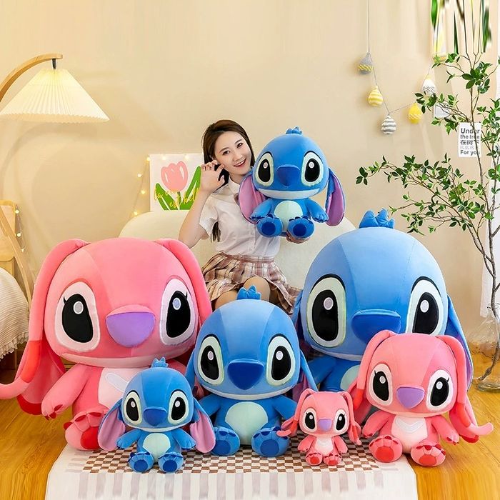 Jucarie de plus, Lilo & Stitch L 35 cm, roz, NOU