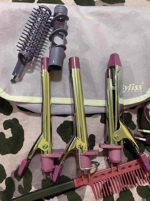 Преса/ вафлички и маша за коса Babyliss