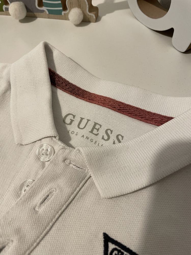 Tricou copii alb Guess