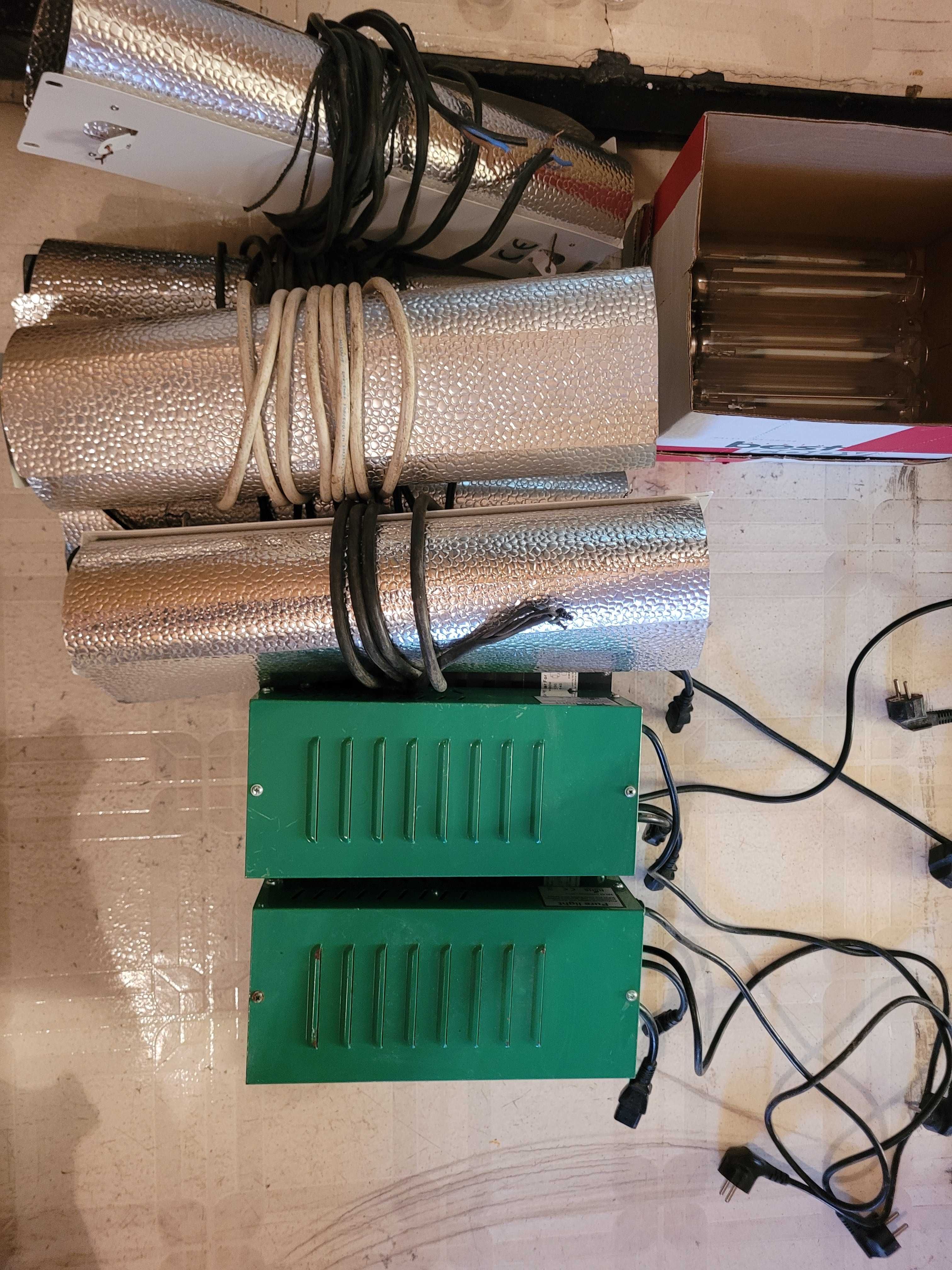 Комплекти за растеж 600 w  дросел, лампа и рефлектор