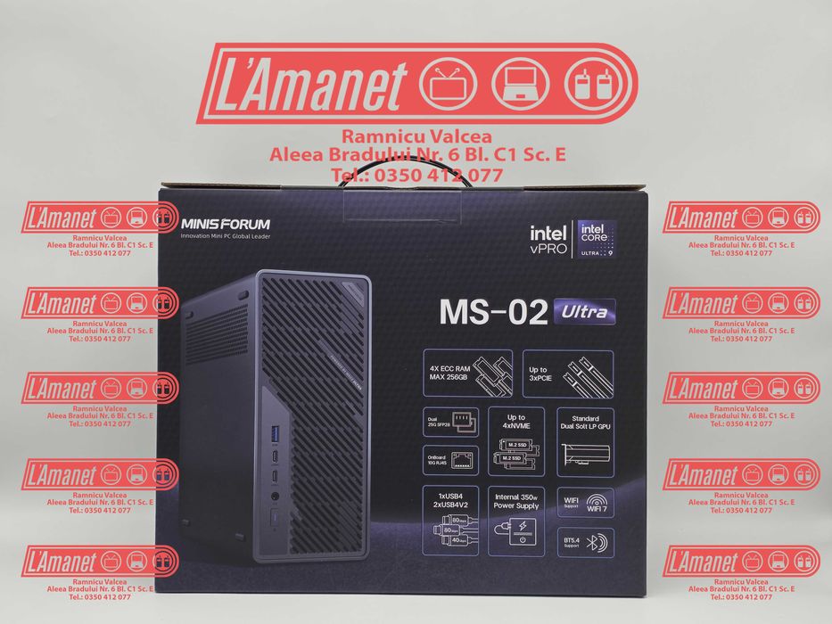 MinisForum MS-02U-285HX Intel Core Ultra 9 285HX No Ram No Storage Nou