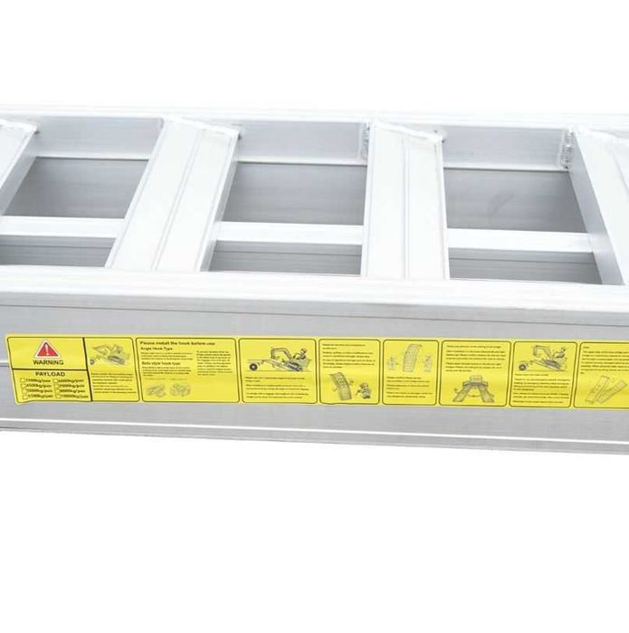 Set rampe aluminiu 6 tone pentru incarcare/descarcare 380x45x15cm