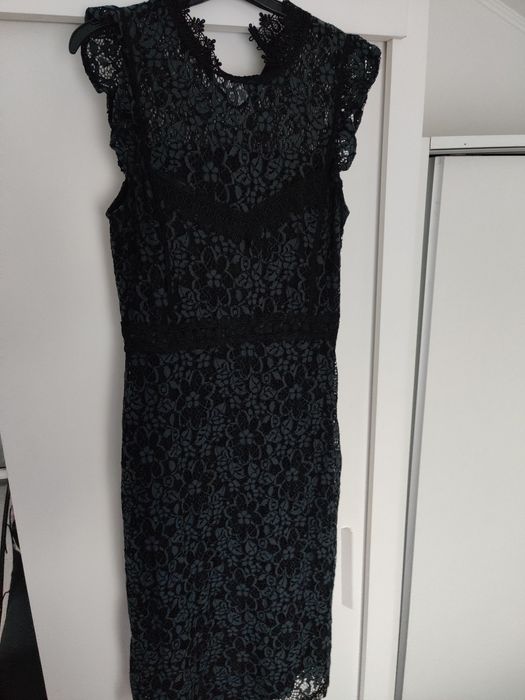 Rochie zara dantela verde închis marimea S