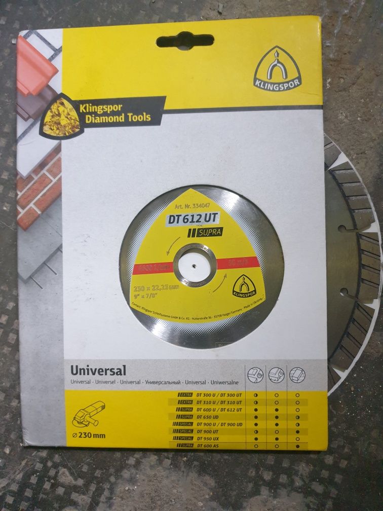 Disc beton armat Hilti,Bosch,Reca,Diam 230 mm,125 mm,diamantat