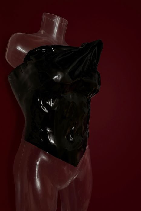 Corset Negru Lucios - Lussy