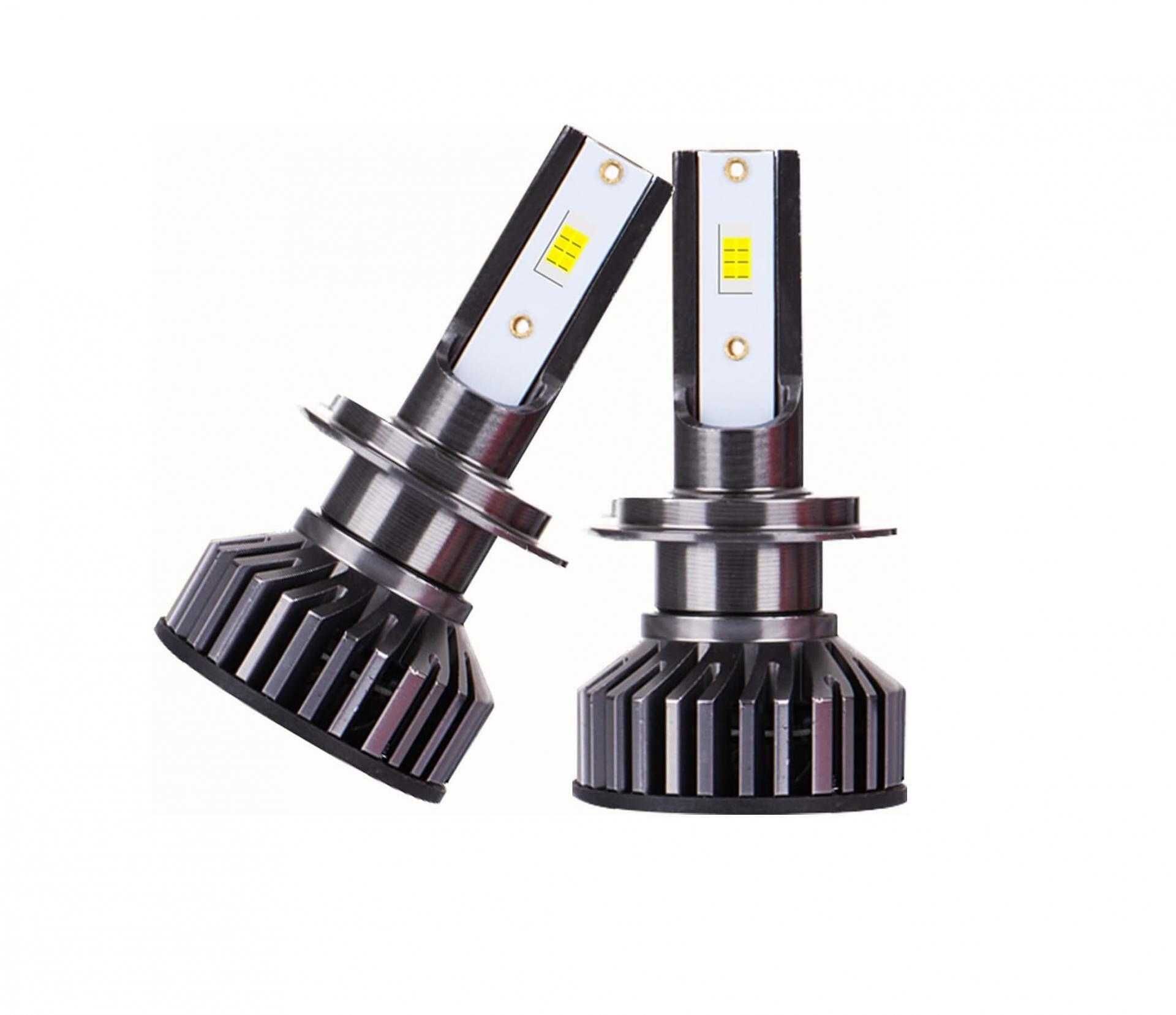 Умалени мини LED диодни крушки за фарове H7, 12-24V, 50W, Canbus